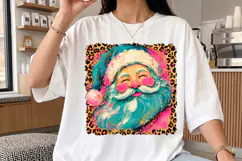 Preppy Brushstroke Santa Claus Png,Vintage Christmas Santa Product Image 3