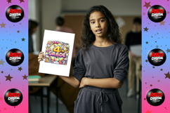 Preppy Back to School Grade PNG Bundle Product Image 10