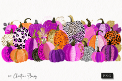 Preppy Chic Gourds Clipart | Halloween Png Product Image 1