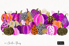 Preppy Chic Gourds Clipart | Halloween Png Product Image 1
