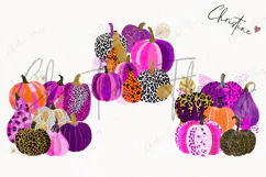 Preppy Chic Gourds Clipart | Halloween Png Product Image 3