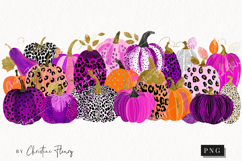 Preppy Chic Gourds Clipart | Halloween Png Product Image 1