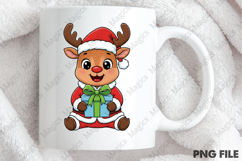 Preppy Christmas Reindeer png Product Image 4