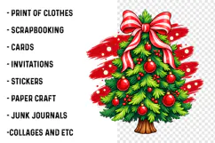 Preppy Christmas Tree PNG, Trendy Holiday Shirt Design Product Image 3