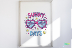 Preppy Coastal Summer Doodles Clipart Bundle Product Image 4