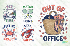 Preppy Coastal Summer Doodles Clipart Bundle Product Image 6