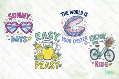 Preppy Coastal Summer Doodles Product Image 1