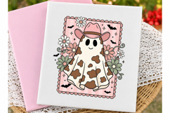 Preppy Country Halloween Cowboy Ghost Png Product Image 1