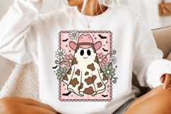 Preppy Country Halloween Cowboy Ghost Png Product Image 3