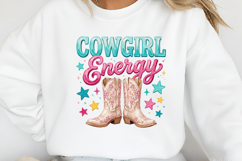 Preppy Cowgirl Energy Western PNG Product Image 2