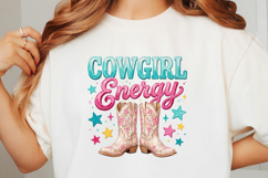 Preppy Cowgirl Energy Western PNG Product Image 3