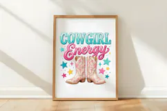 Preppy Cowgirl Energy Western PNG Product Image 5