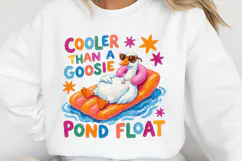 Preppy Duck PNG Colorful Summer PNG Product Image 2