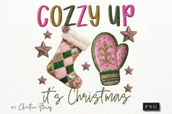 Faux Embroidery Cozy Season PNG Product Image 4