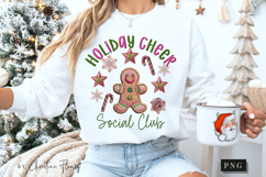 Faux Embroidery Christmas Social Club PNG Product Image 5