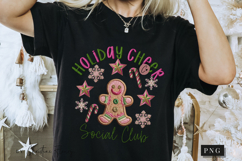 Faux Embroidery Christmas Social Club PNG Product Image 6
