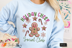 Faux Embroidery Christmas Social Club PNG Product Image 8