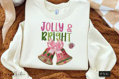 Faux Embroidery Jolly & Bright PNG Product Image 3