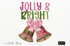 Faux Embroidery Jolly & Bright PNG Product Image 4
