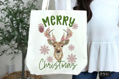 Faux Embroidery Merry Christmas PNG Product Image 6