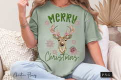 Faux Embroidery Merry Christmas PNG Product Image 8