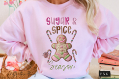 Faux Embroidery Gingerbread Man PNG Product Image 9