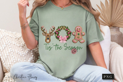 Faux Embroidery Tis The Season PNG Product Image 9