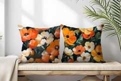 Charming Autumn Florals Oil Painting Pack Digital Paper Product Image 2