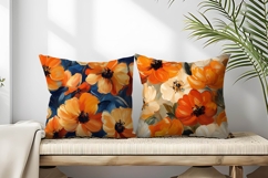 Stylish Harvest Floral Oil Painting Pack Digital Paper Product Image 2