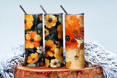 Stylish Harvest Floral Oil Painting Pack Digital Paper Product Image 3
