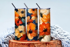 Stylish Harvest Floral Oil Painting Pack Digital Paper Product Image 3
