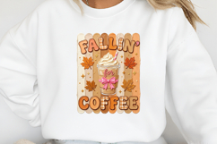 Preppy Fallin' for Coffee Autumn PNG Product Image 2