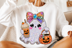 Preppy Faux Glitter Ghost Coffee Mug Png Product Image 2
