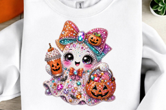 Preppy Faux Glitter Ghost Coffee Mug Png Product Image 2