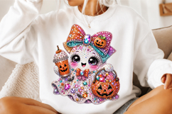 Preppy Faux Glitter Ghost Coffee Mug Png Product Image 3