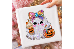 Preppy Faux Glitter Ghost Coffee Mug Png Product Image 3