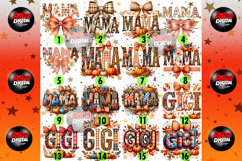 Preppy Floral Fall Mama PNG, Fall PNG Product Image 2