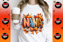 Preppy Floral Fall Mama PNG, Fall PNG Product Image 5
