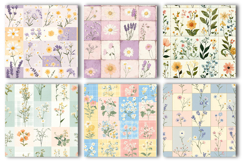 Preppy Floral Patchwork Seamless Pattern Product Image 4