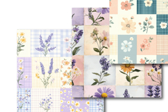 Preppy Floral Patchwork Seamless Pattern Product Image 3