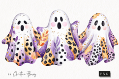 Preppy Ghost Clipart | Halloween PNG Product Image 1