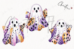 Preppy Ghost Clipart | Halloween PNG Product Image 3