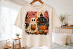 Preppy Ghost Halloween PNG, Cute Girly Ghosts Sublimation Product Image 2