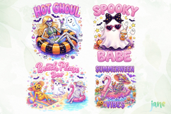 Preppy Ghost Halloween Png Sublimation Product Image 6