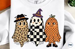Preppy Ghosts PNG, Fall, Halloween PNG Product Image 1
