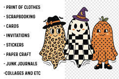 Preppy Ghosts PNG, Fall, Halloween PNG Product Image 3