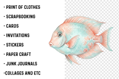 Preppy Glitter Fish PNG Product Image 2