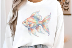 Preppy Glitter Fish PNG Product Image 3