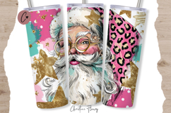 Preppy Santa Claus Tumbler Wraps PNG Product Image 2