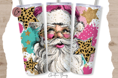 Preppy Santa Claus Tumbler Wraps PNG Product Image 5